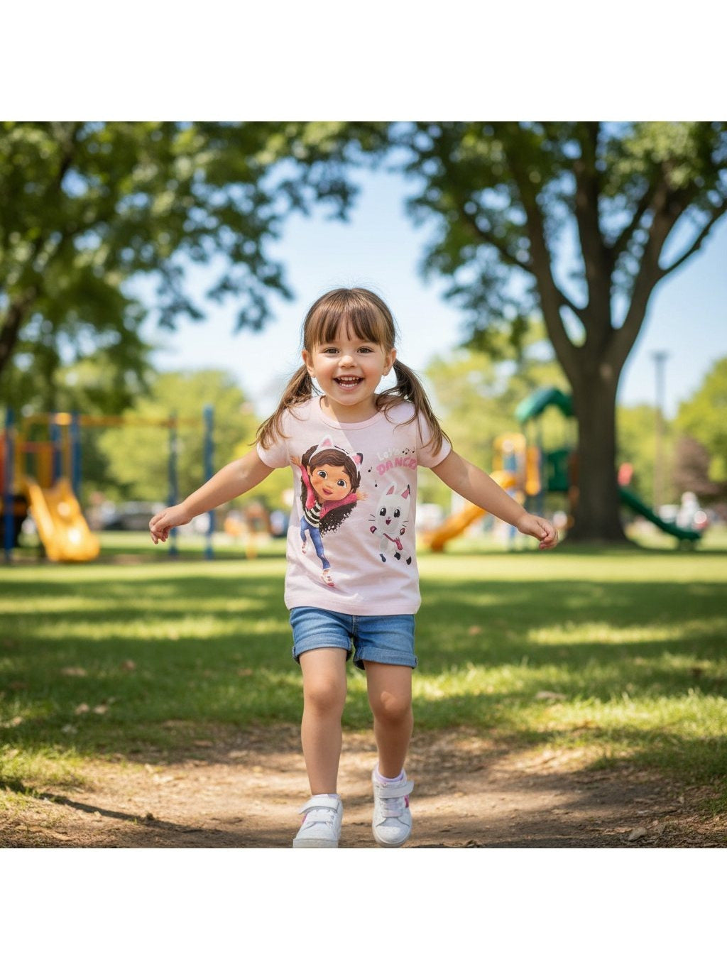 Maglietta 100% Cotone per Bambina Maglia T-Shirt Abbigliamento Ragazza - GABBY