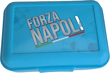 NAPOLI | Contenitore Portapranzo Porta merenda Scatola Sandwich Box  Bambini Tifoso (Forza NAPOLI)