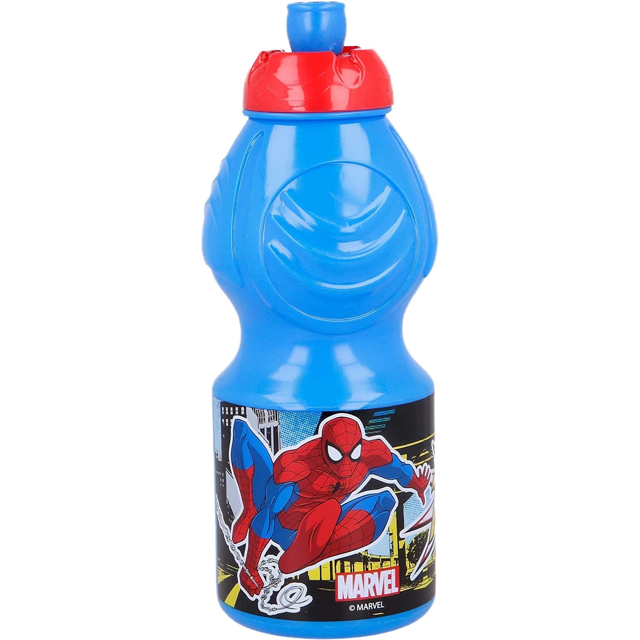 Borraccia Sport in Plastica per Bambini SPIDER-MAN 400ML con Beccuccio Retraibile