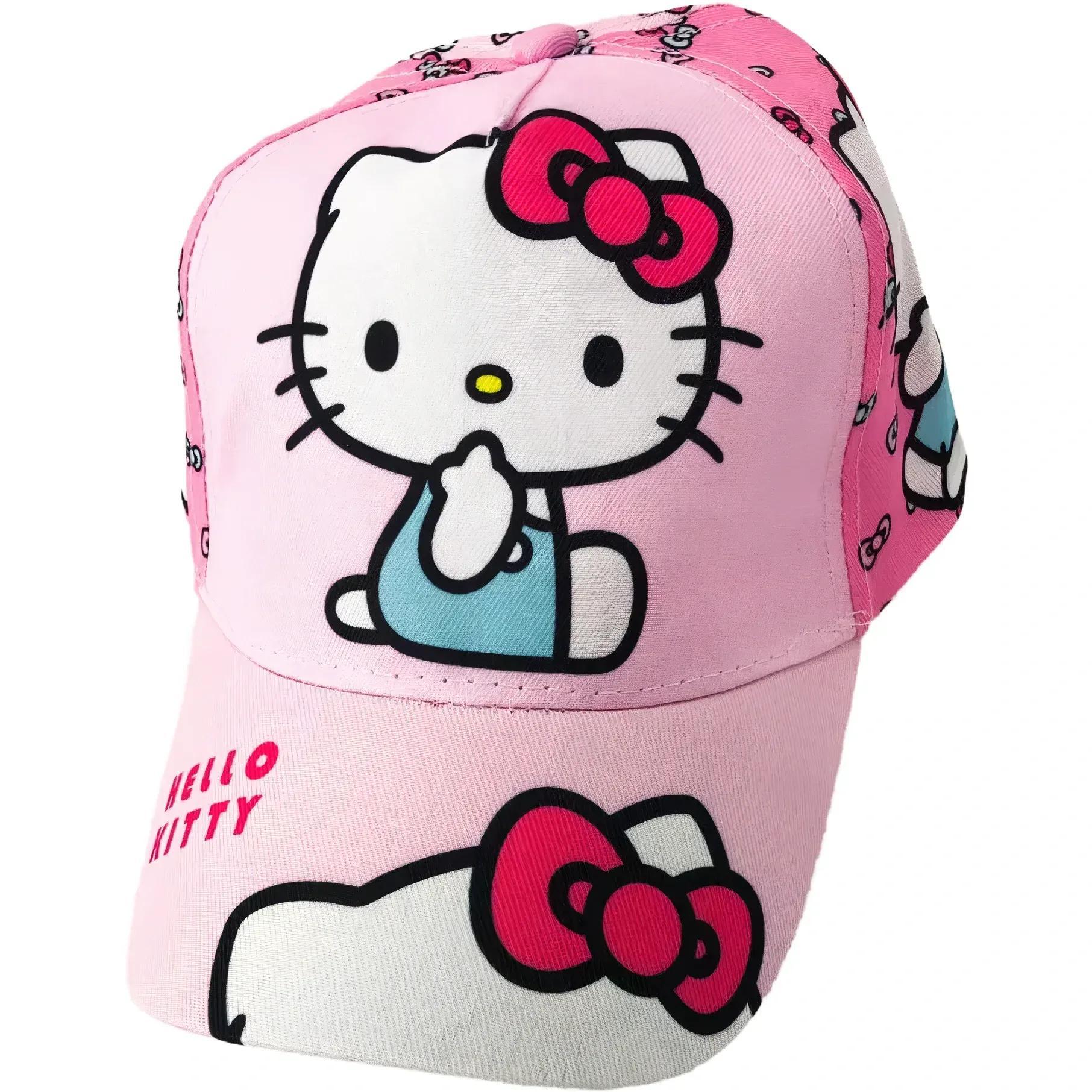 Cappello con Visiera da Ragazzo/Bambino - Berretto da Baseball Regolabile HELLO KITTY