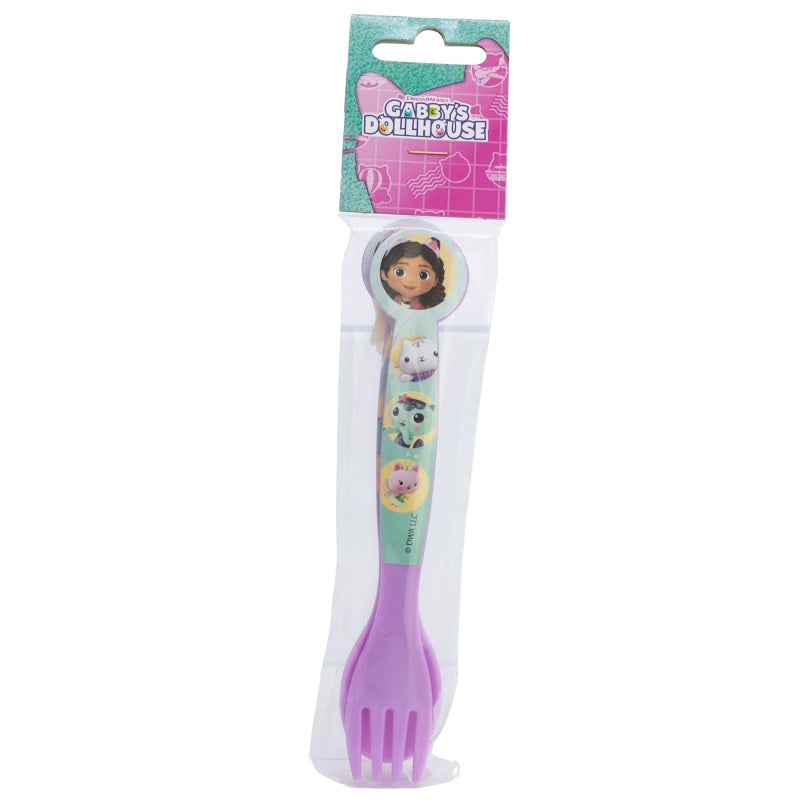 Set Posate per Bambini in Plastica Alimentare - Forchetta e Cucchiaio Made in Spain GABBY