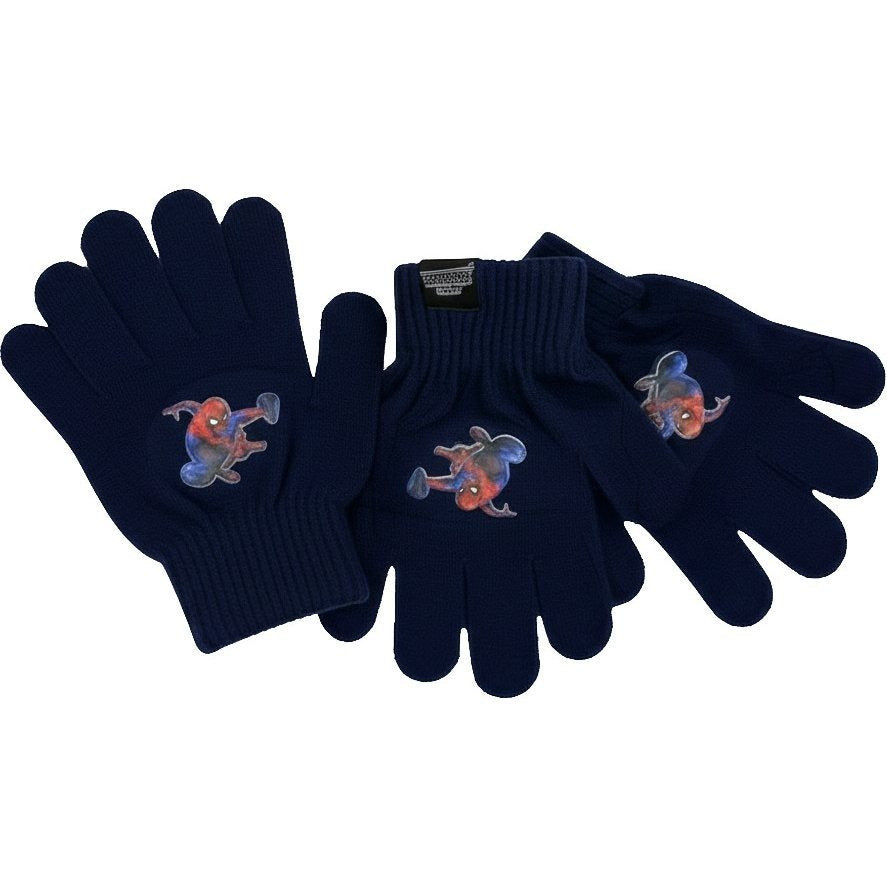 Set 3 Pezzi Cappello Sciarpa Guanti Spiderman Bambini Taglia Unica 9
