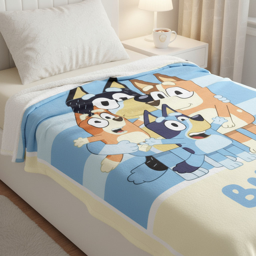 Coperta Ufficiale Plaid Morbida e Calda 100x140cm per Bambini Pile con stampa Idea Regalo