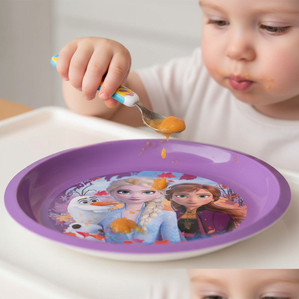 Piatto Bambina riutilizzabile in Polipropilene per bambini e bebé - FROZEN Bimba