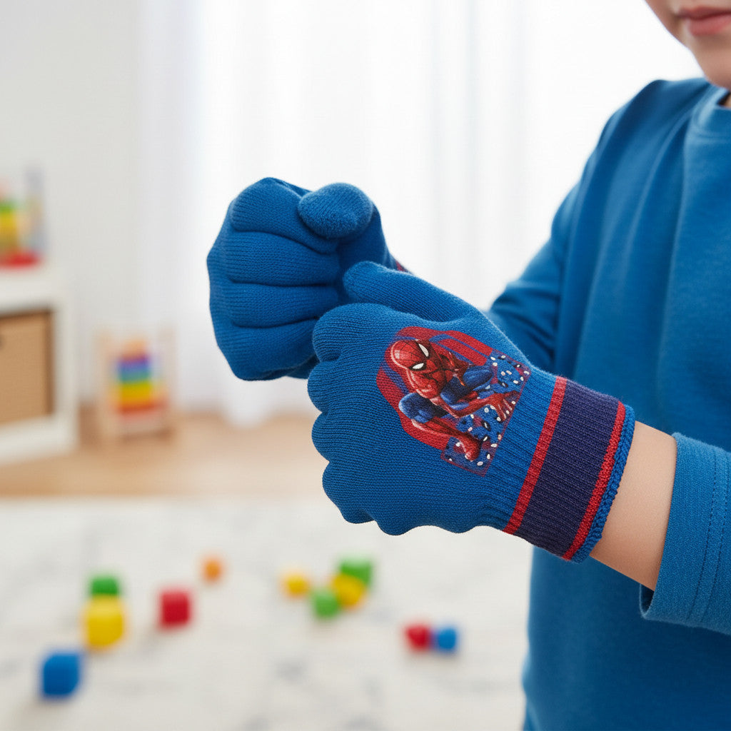 Guanti Invernali per Bambini 2 pcs Inverno Unisex Taglia unica SPIDER
