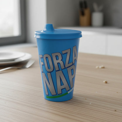 Kids' Cup Con Cannuccia e coperchio Riutilizzabile - 430 ml