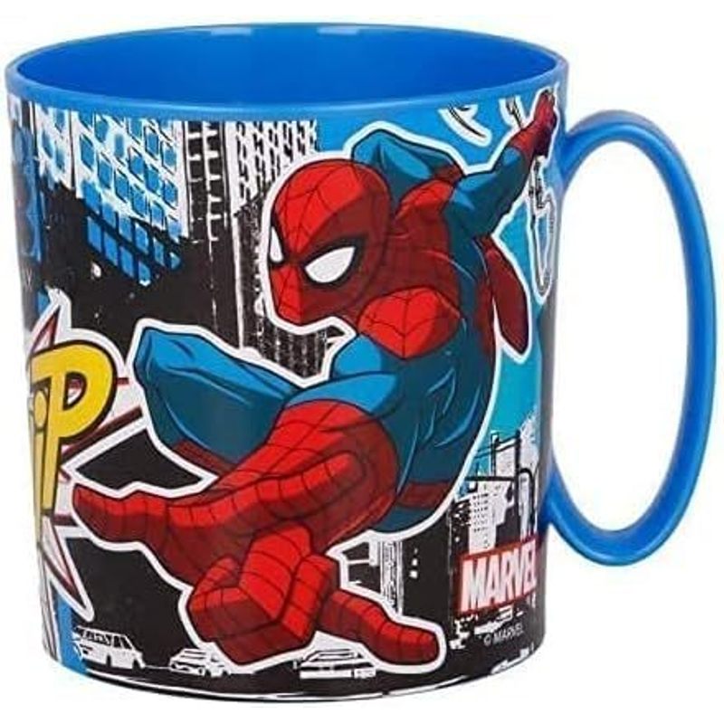 Set Merenda Colazione 2 Pezzi con Tovaglietta Ripiegabile Morbida Sottopiatto Pieghevole e Tazza Bicchiere 350ml  Microo