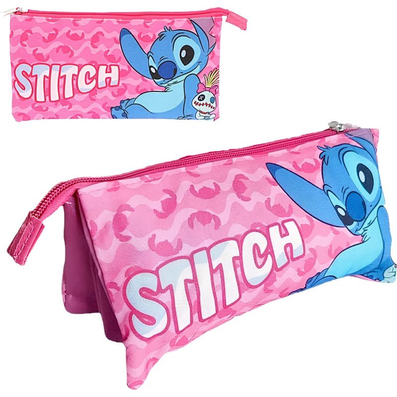 Portapenne Astuccio Triplo Borsellino Scuola e Asilo per Bambini e Ragazzi 22x12cm