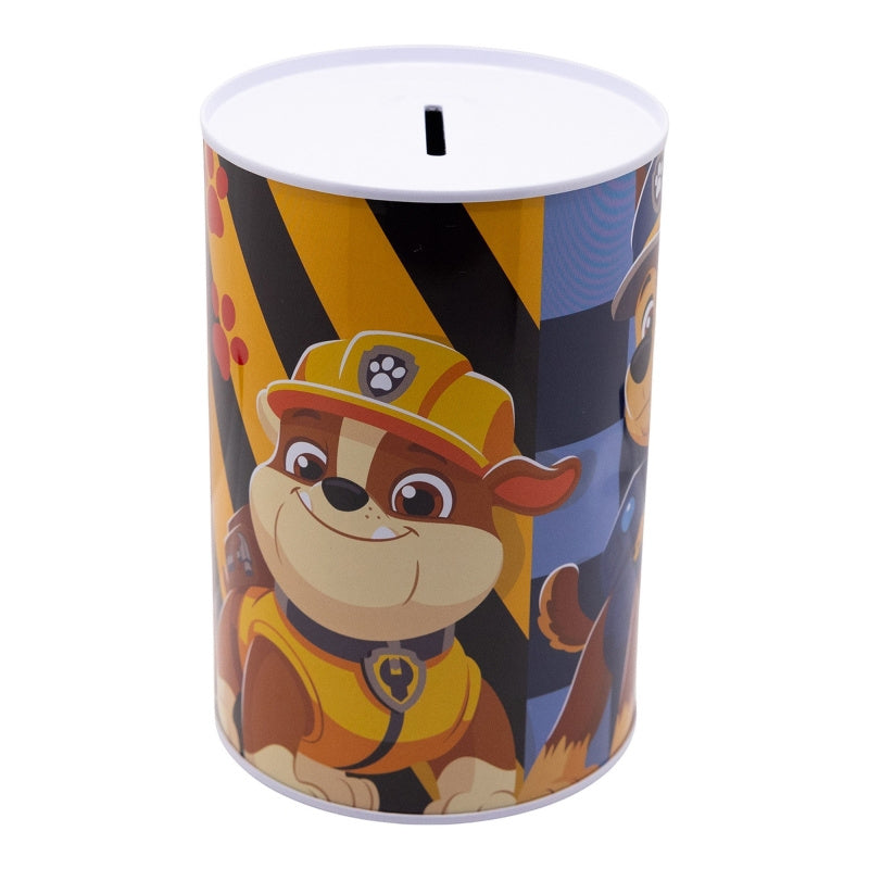 PAW PATROL - Portamonete per bambini in metallo cilindrico Regalo Ragazzi Cuccioli