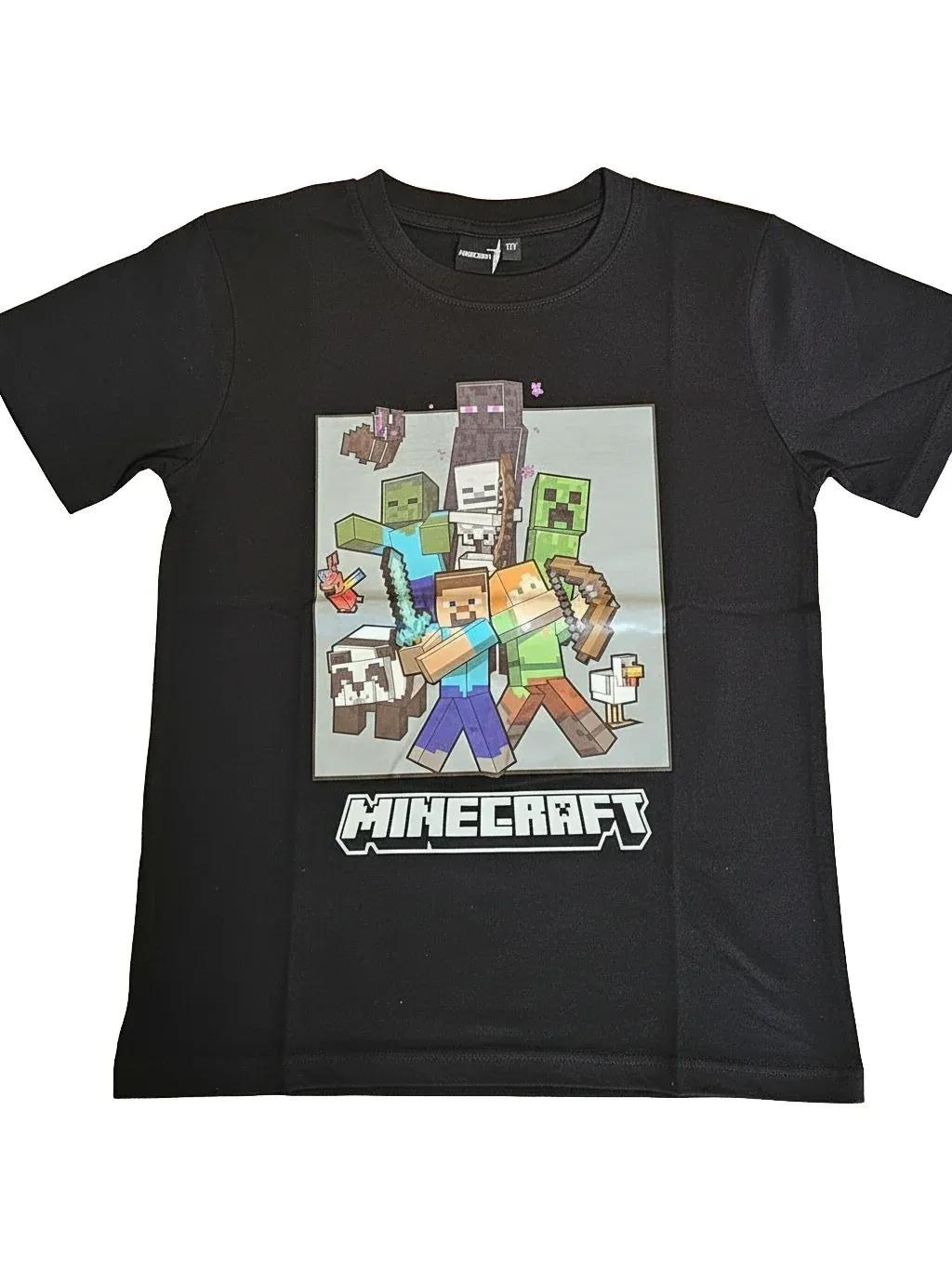 MINECRAFT - Maglietta Ufficiale 100% Cotone per Bambini T-Shirt Abbigliamento Maglia Ragazzi