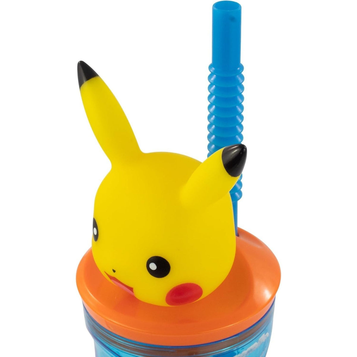 Bicchiere 360ml con Cannuccia e Personaggio 3D Bambini BPA Free - POKEMON