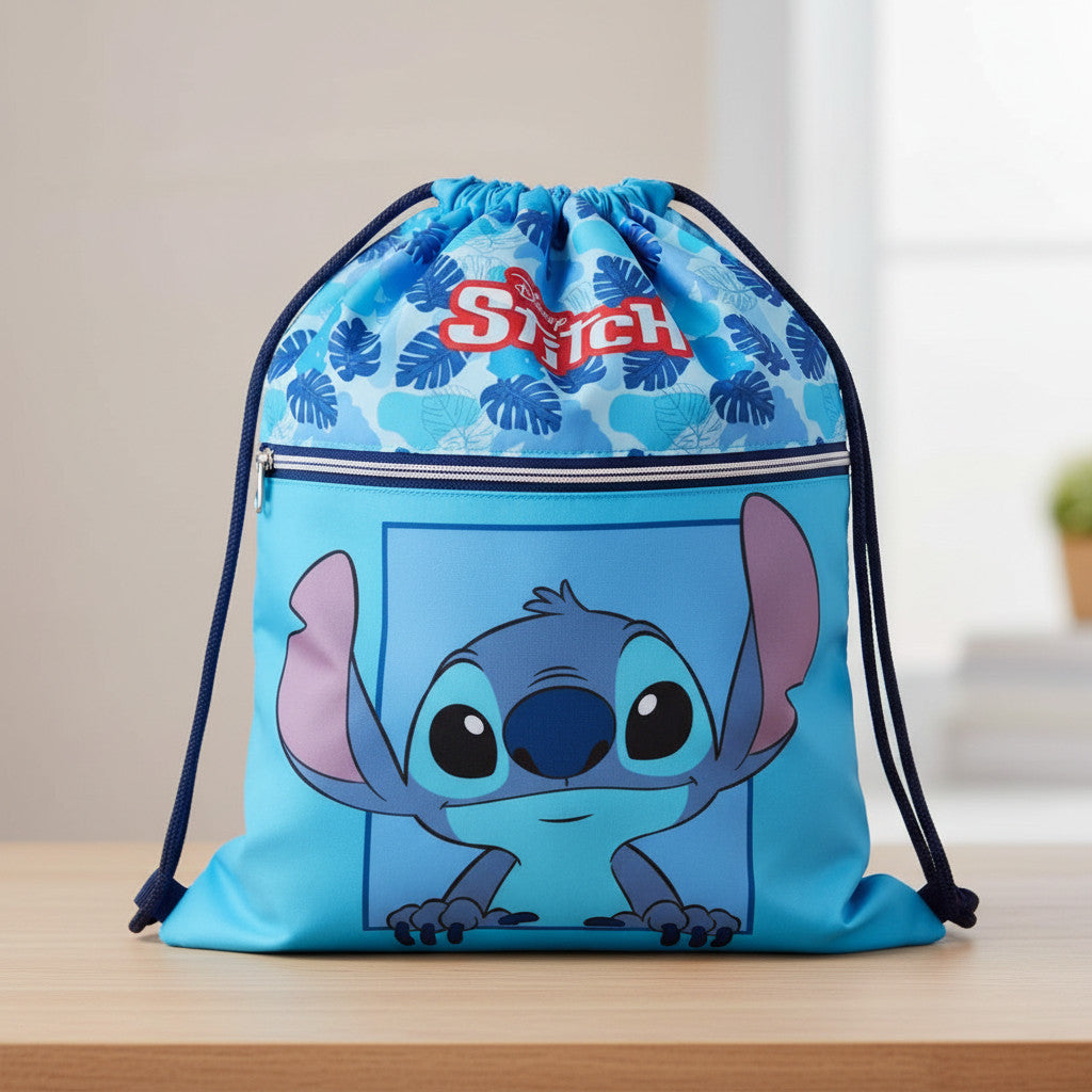 Sacca Sportiva per Bambino, Borsa Zaino per Asilo, Palestra, Piscina, Viaggio, Portascarpe