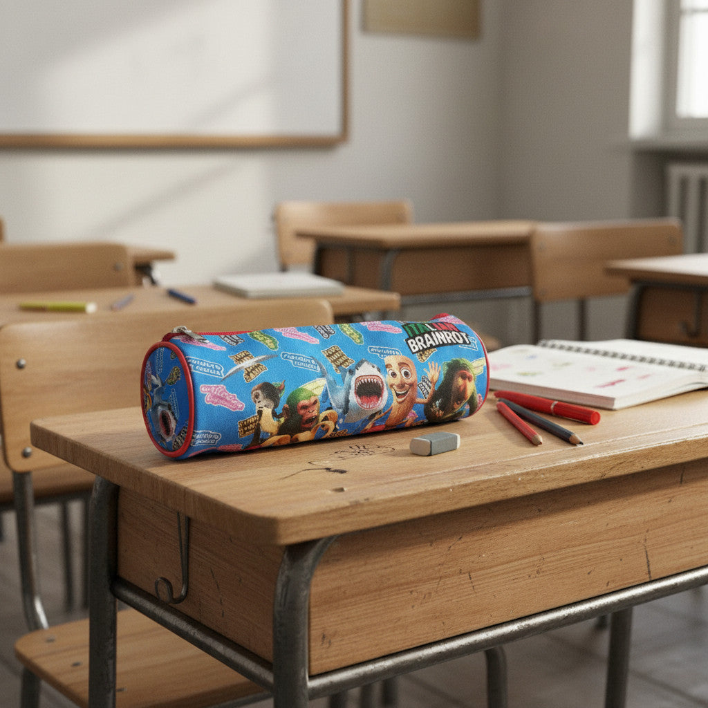 Portapenne Astuccio Borsellino Scuola e Asilo per Bambini 21x7x6cm