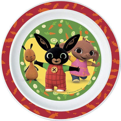 BING - Set di stoviglie riutilizzabile per bambini bicolore – Set composto da 3 pezzi: Piatto, ciotola e bicchiere per bambini e bebé