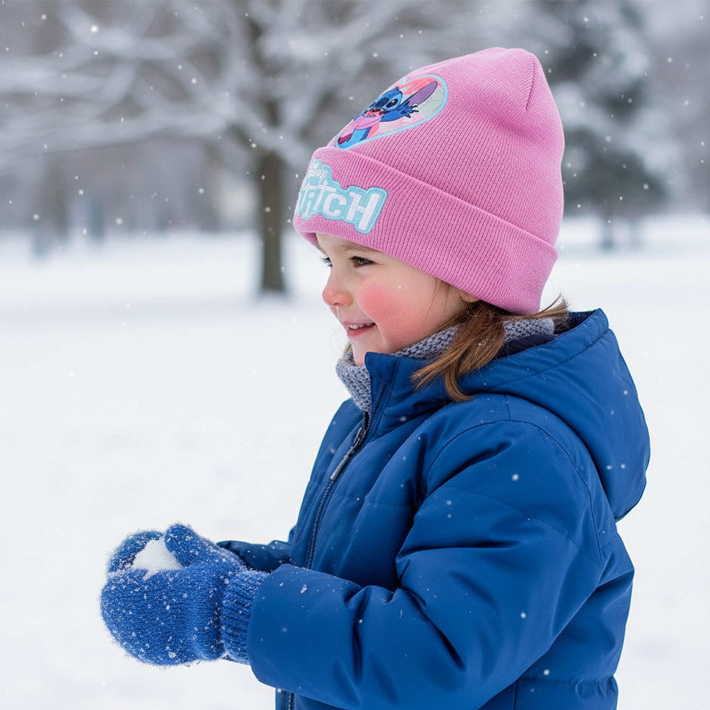 Cappello Invernale Stitch per Bambini Taglia Unica Morbido e Caldo