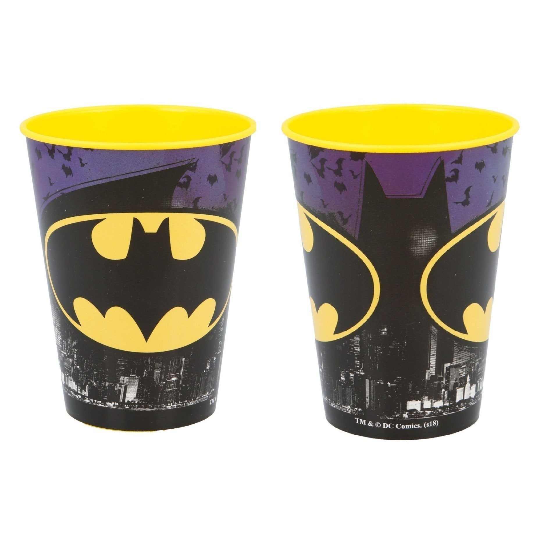Set 2 Bicchieri per Bambini 260 ml in plastica Regalo per Ragazzi - Adatto per lavastoglie e microonde