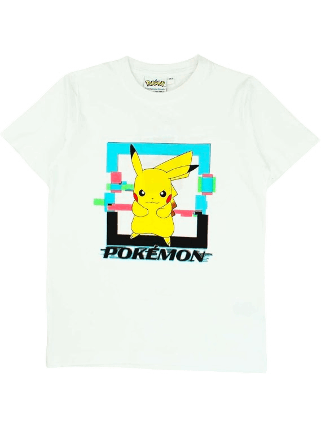 POKEMON - Maglietta Ufficiale 100% Cotone per Bambini T-Shirt Abbigliamento Maglia Ragazzi - Pikachu