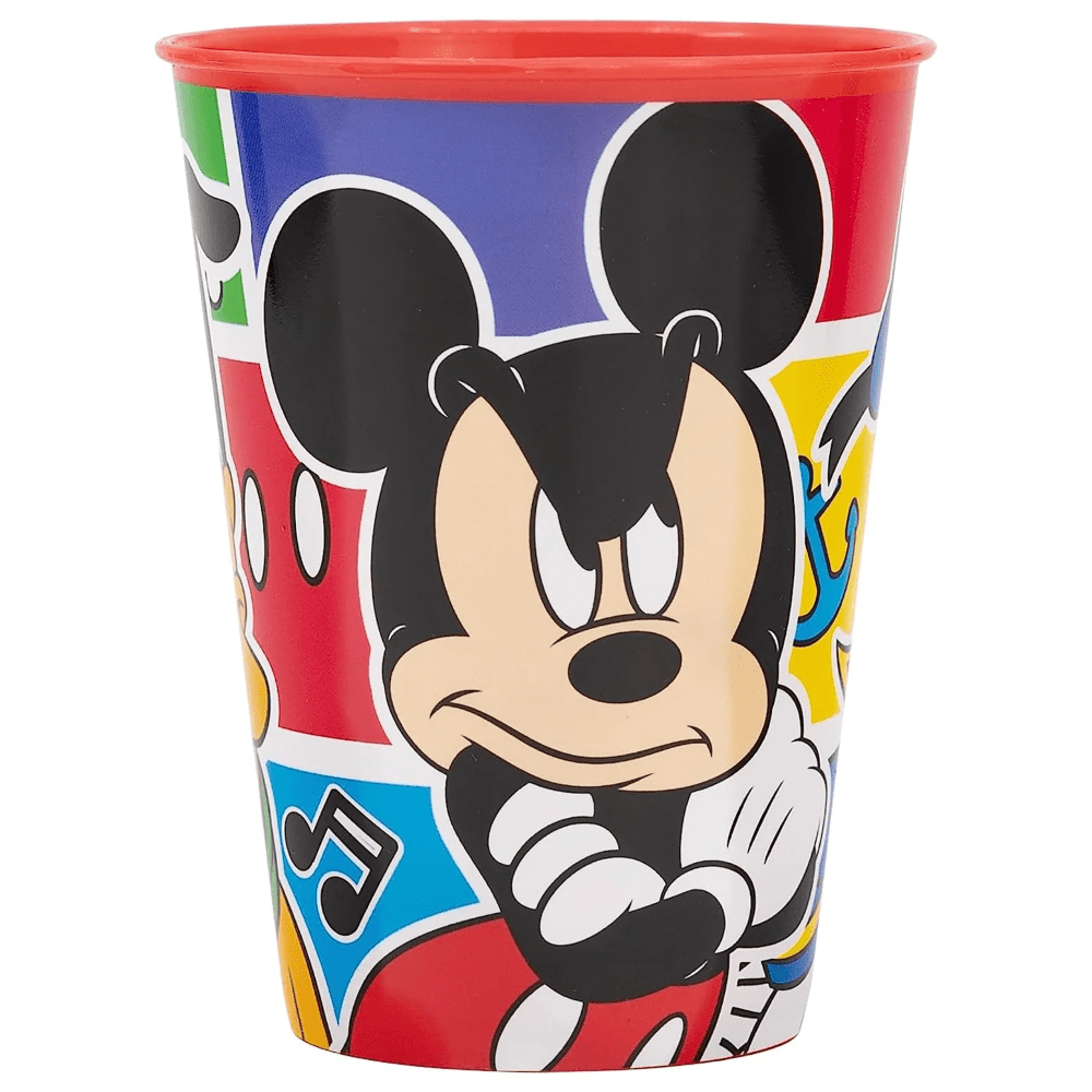 Set di stoviglie riutilizzabile per bambini bicolore – Set composto da 5 pezzi: Piatto, ciotola, bicchieri e posate per bambini e bebé - TOPOLINO
