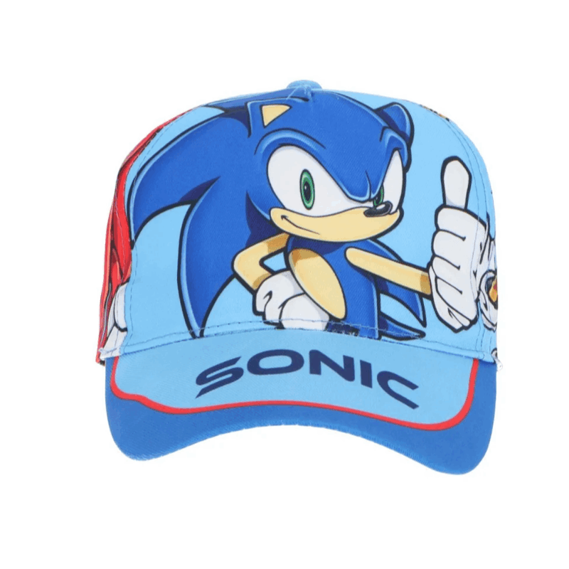 Cappello con Visiera da Ragazzo/Bambino - Berretto da Baseball Regolabile Sonic