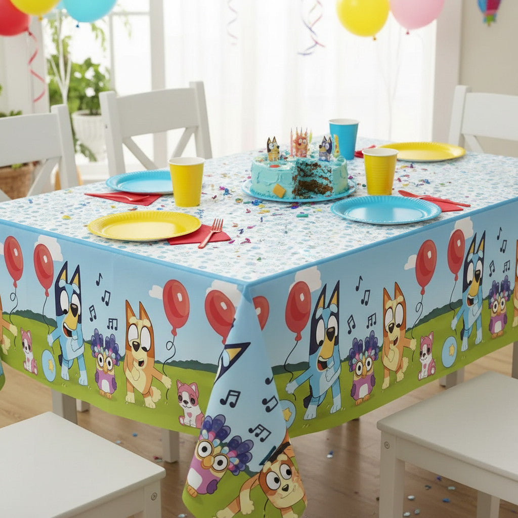 Tovaglia decorazione per compleanno dei bambini e feste a tema, Rettangolare, 120 cm x 180 cm, lavabile