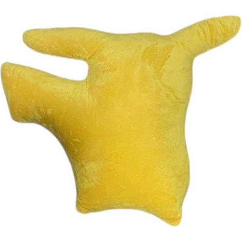 POKEMON - Cuscino 3D ufficiale a forma di personaggio Sagomato Pikachu, 31 cm x 33 cm, peluche lavabile