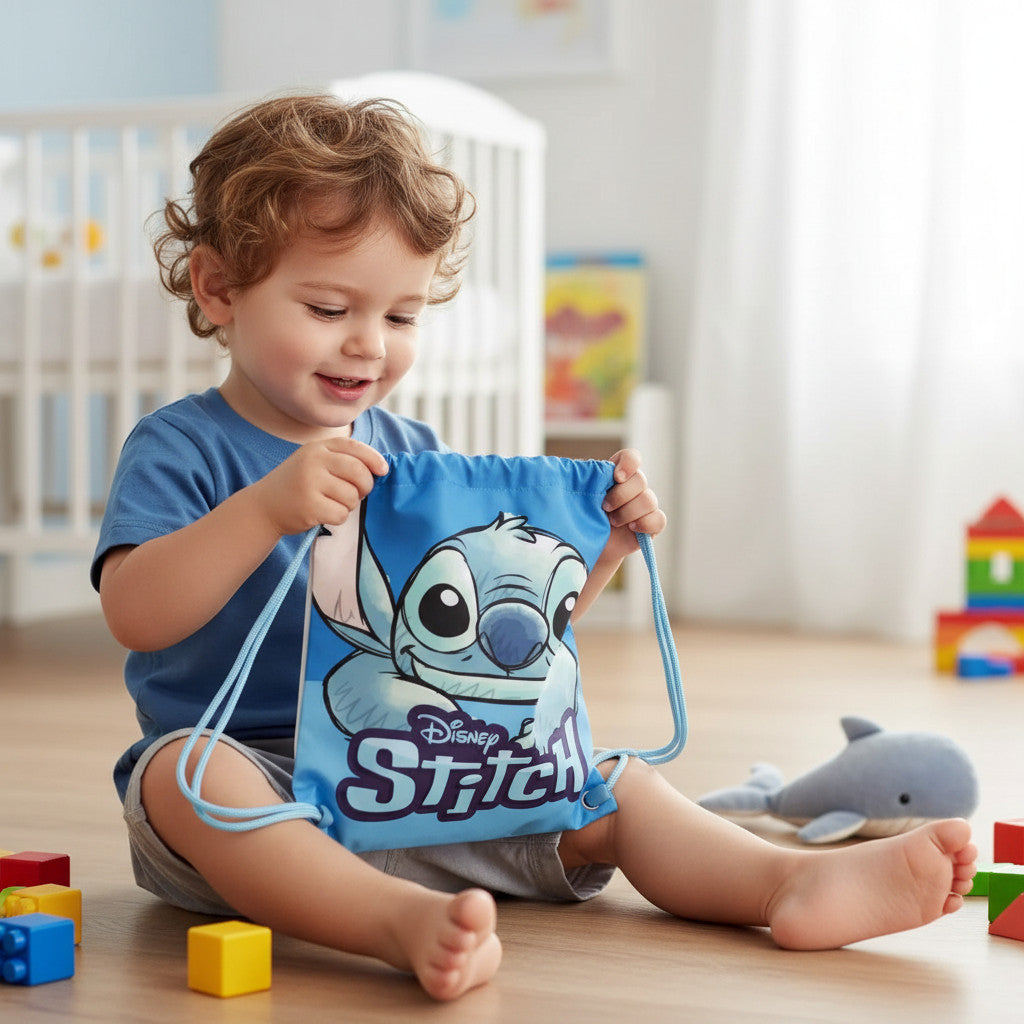 Sacca Sportiva per Bambino, Borsa Zaino per Asilo, Palestra, Piscina, Viaggio, Portascarpe