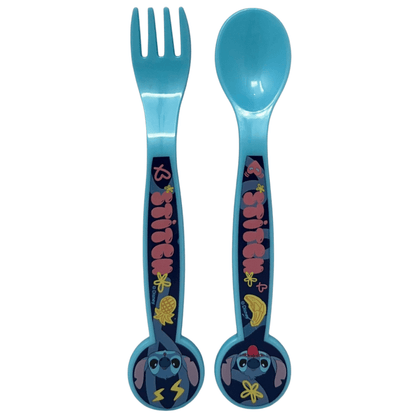 Set di stoviglie riutilizzabile per bambini bicolore – Set composto da 5 pezzi: Piatto, ciotola, bicchieri e posate per bambini e bebé