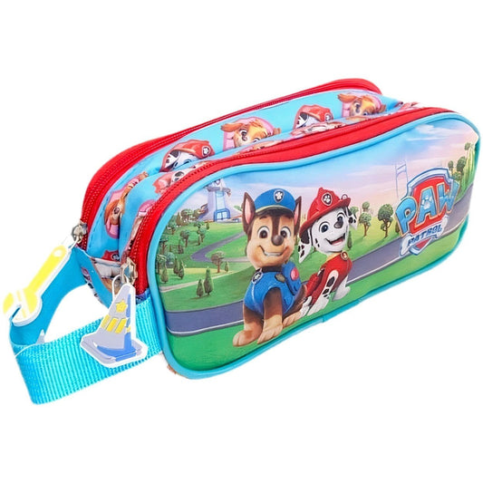 Portapenne Astuccio Doppio scomparto Borsellino Scuola e Asilo per Bambini 22x9x8cm Cuccioli