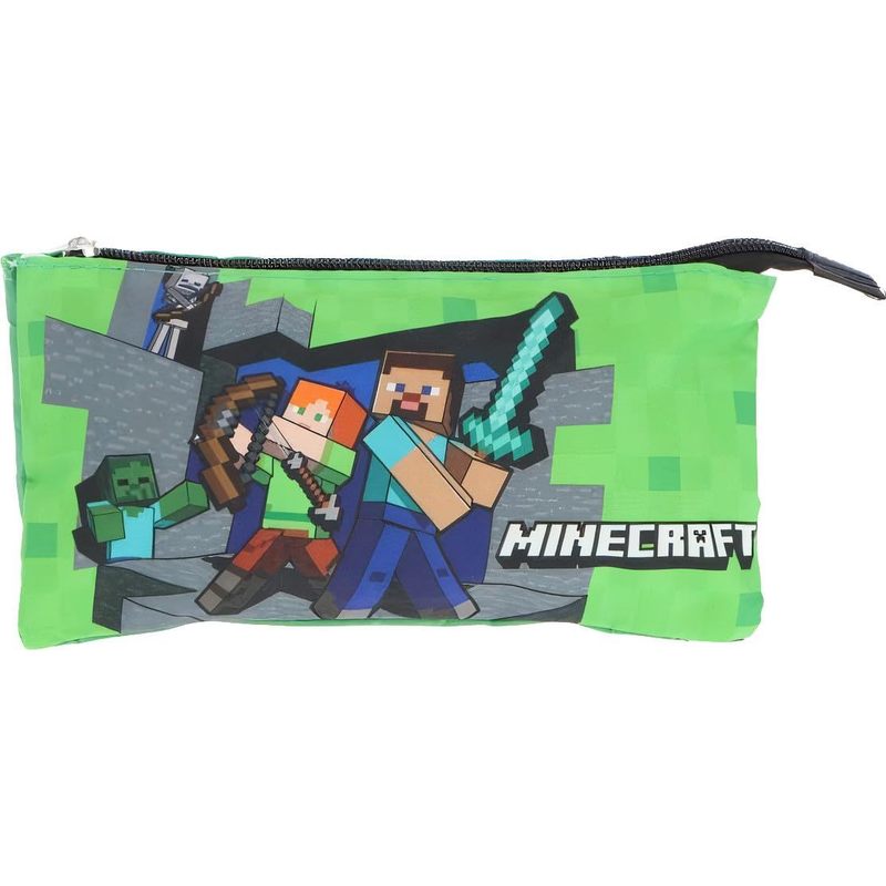 Portapenne Astuccio Triplo Borsellino Scuola e Asilo per Bambini e Ragazzi 22x12cm