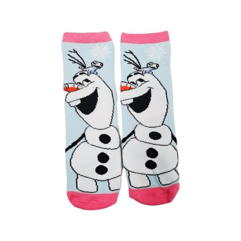 Frozen- 2 paia Calzini antiscivolo ufficiali Calze bambini Frozen anti scivolo