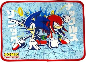 Tovaglietta in tessuto impermeabile Sonic e Knuckles da tavolo, lavabile e resistente al calore, non assorbe, 40 x 30 cm, 100% poliestere