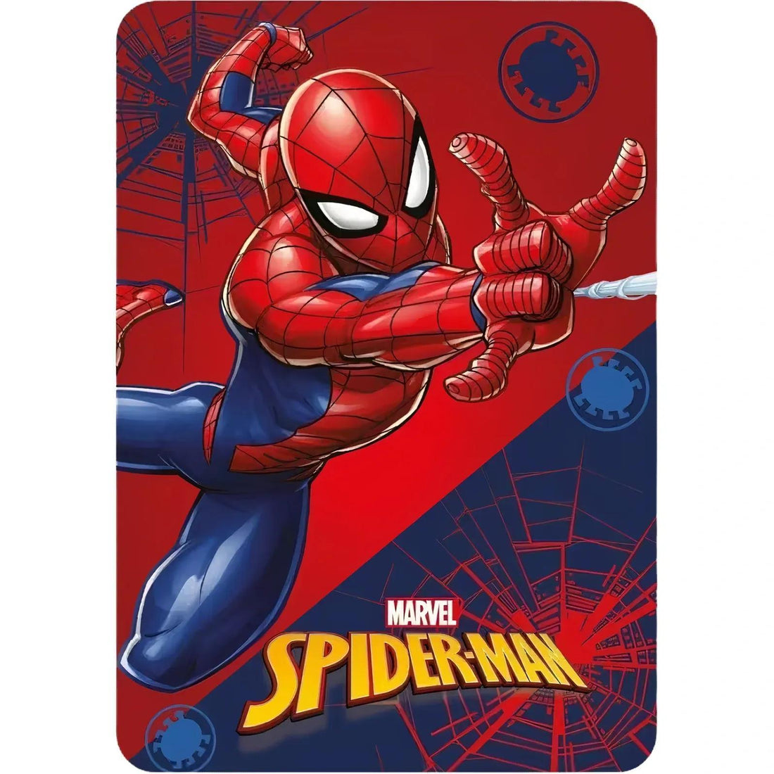 Coperta Plaid Ufficiale Spider-Man 100x140cm Morbida e Calda in Pile - Idea Regalo Bambini