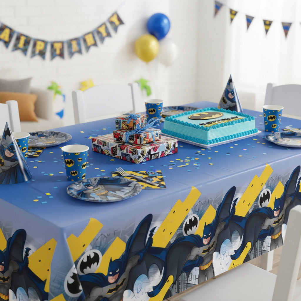 Tovaglia decorazione per compleanno dei bambini e feste a tema, Rettangolare, 120 cm x 180 cm, lavabile