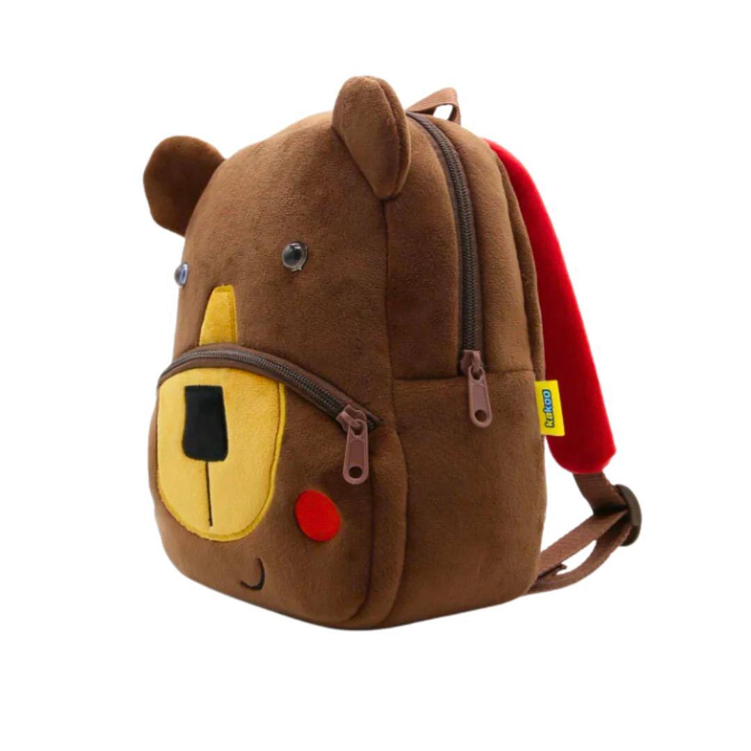 Zainetto Asilo Bambini, Zainetto Bimbo 1-3 Anni Nido Preschool Peluche 3D Animaletti Borsa Zaino Bambino Bambina Morbido Mini