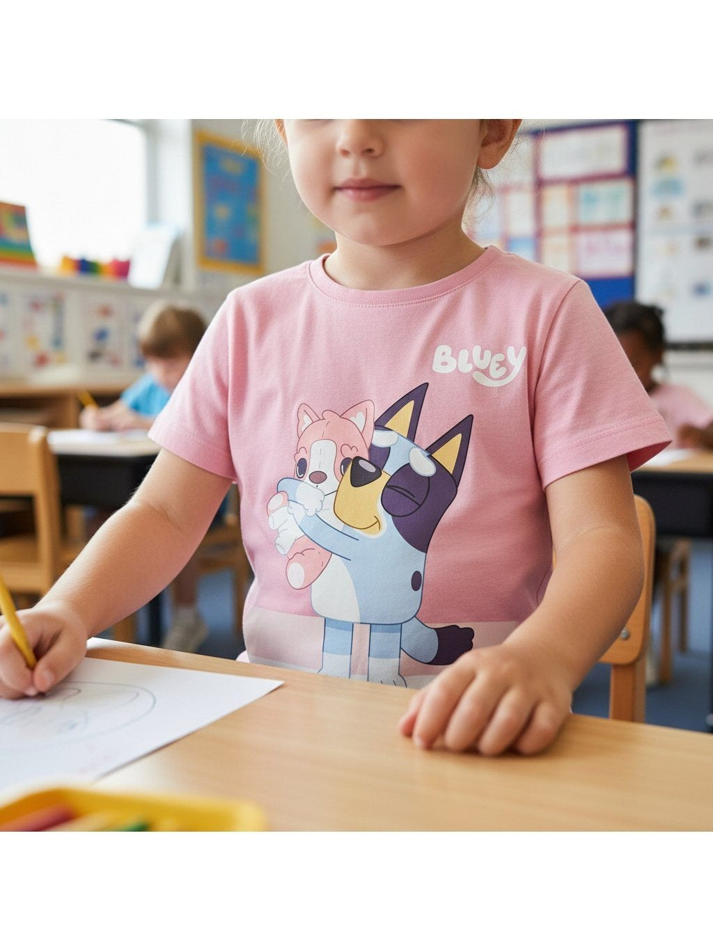 Maglietta 100% Cotone per Bambina Maglia T-Shirt Abbigliamento Ragazza