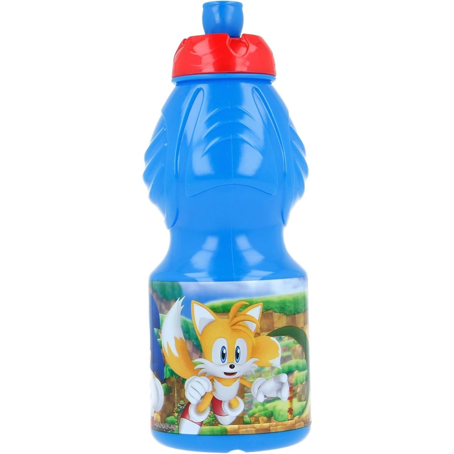 SONIC - Borraccia Sport Ufficiale in plastica Bottiglia per Bambini 400ML con beccuccio retraibile