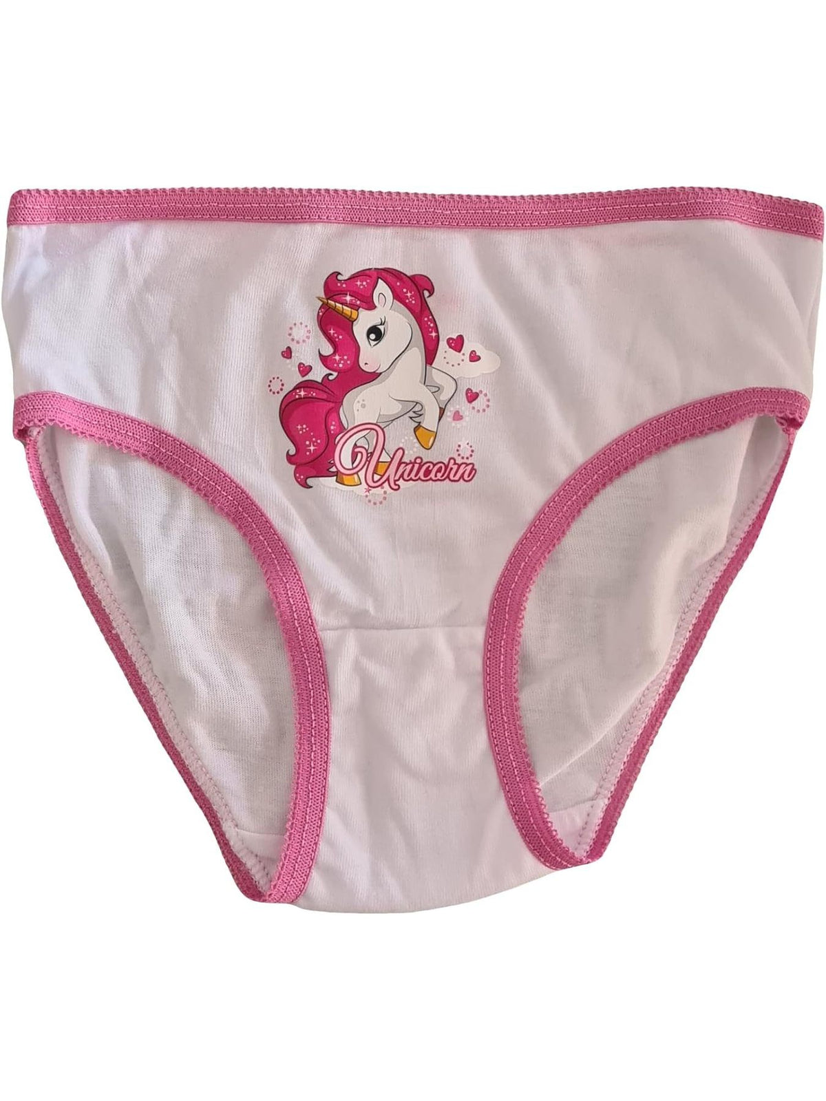 Unicorno | Set 3 Pezzi Mutandine in Cotone  Bambina Slip Mutanda Intimo (6-7 Anni)