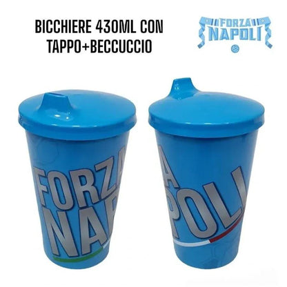 Kids' Cup Con Cannuccia e coperchio Riutilizzabile - 430 ml
