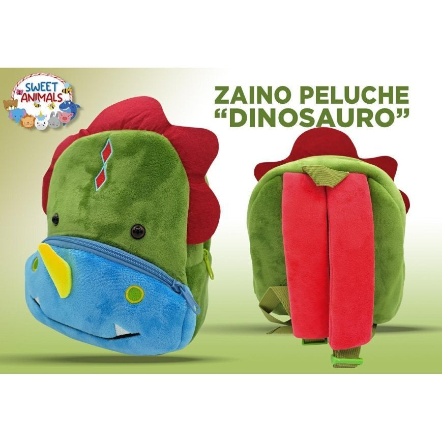 Zainetto Asilo Bambini, Zainetto Bimbo 1-3 Anni Nido Preschool Peluche 3D Animaletti Borsa Zaino Bambino Bambina Morbido Mini