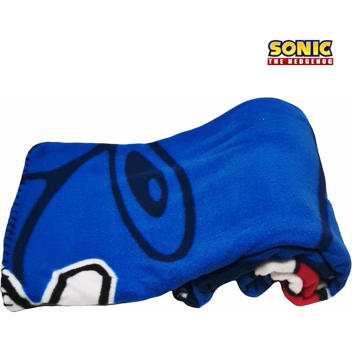 SONIC - Coperta Ufficiale Plaid Morbida e Calda 100x140cm per Bambini Pile con stampa Idea Regalo