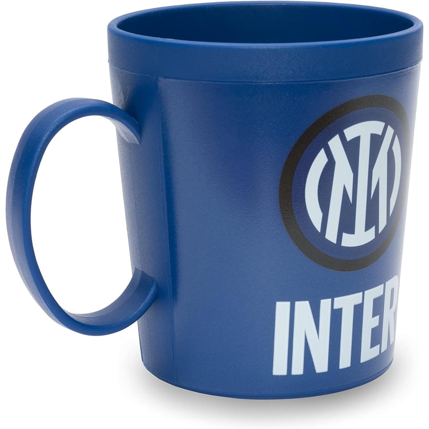 Tazza Ufficiale INTER Bicchiere in plastica 360ml per Microonde con manico Tifoso colazione BPA-free Made in Italy