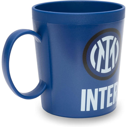 Tazza Ufficiale INTER Bicchiere in plastica 360ml per Microonde con manico Tifoso colazione BPA-free Made in Italy