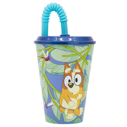 Kids' Cup Con Cannuccia e coperchio Riutilizzabile - 430 ml