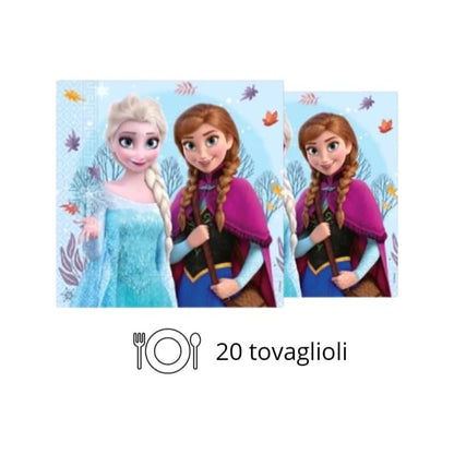 Kit Festa 8 Persone Set Tavola Addobbi Party Compleanno con 8 Piatti, 8 Bicchieri e tovaglioli