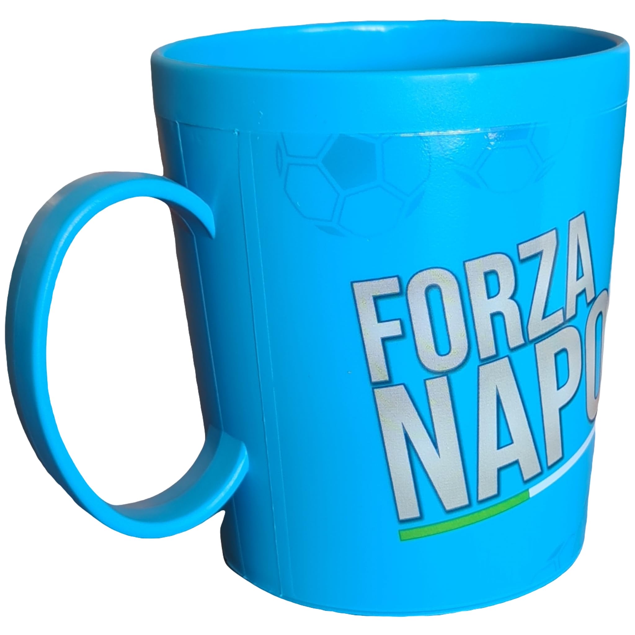 Tazza Ufficiale Bicchiere in plastica 360ml per Microonde con manico Tifoso colazione Made in Italy