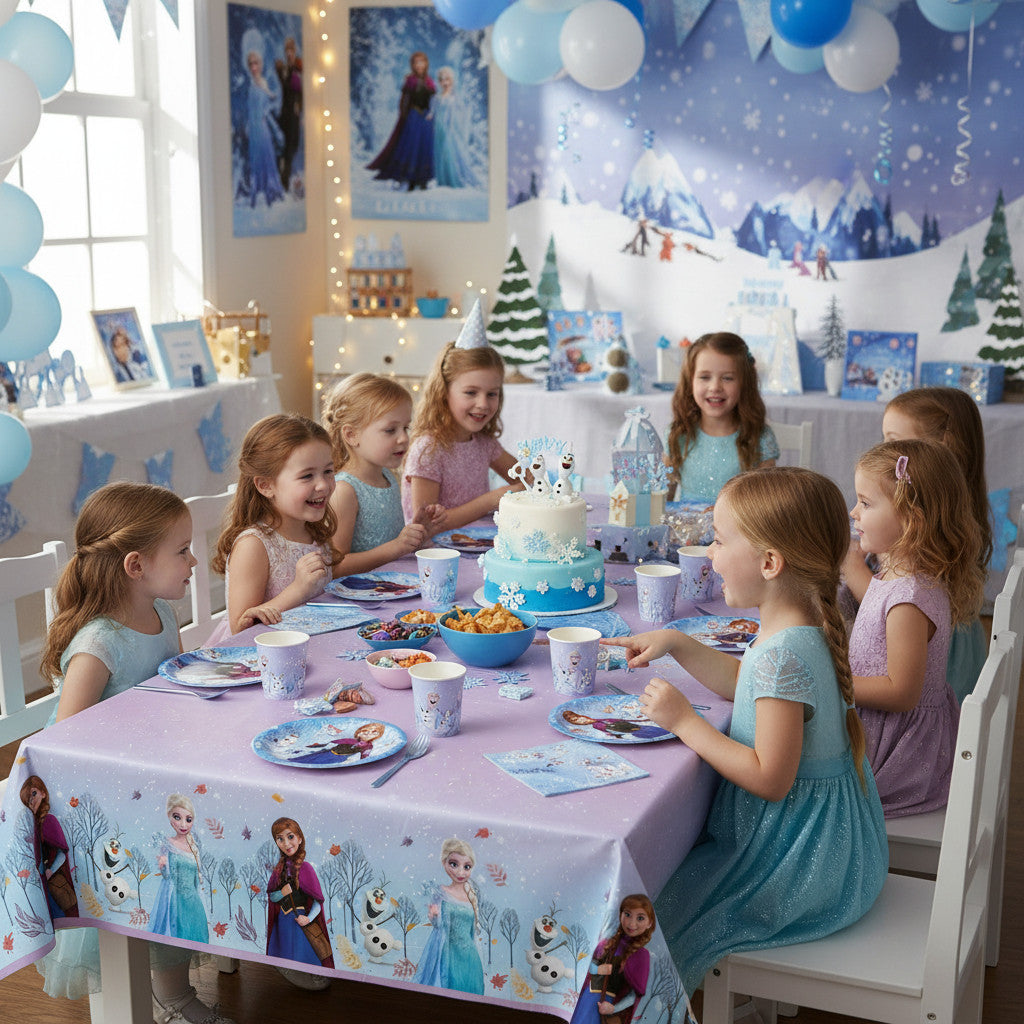 Tovaglia decorazione per compleanno dei bambini e feste a tema, Rettangolare, 120 cm x 180 cm, lavabile