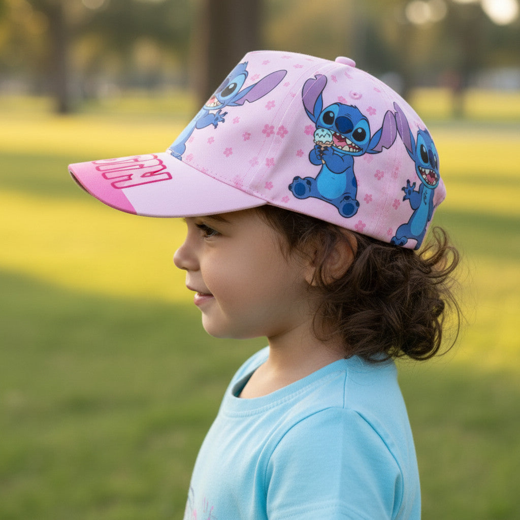 Cappello con Visiera da Ragazzo/Bambino Berretto da Baseball Regolabile Disney Stitch