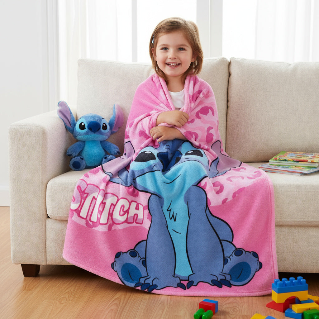 Coperta Ufficiale Plaid Morbida e Calda 100x140cm per Bambini Pile con stampa Idea Regalo