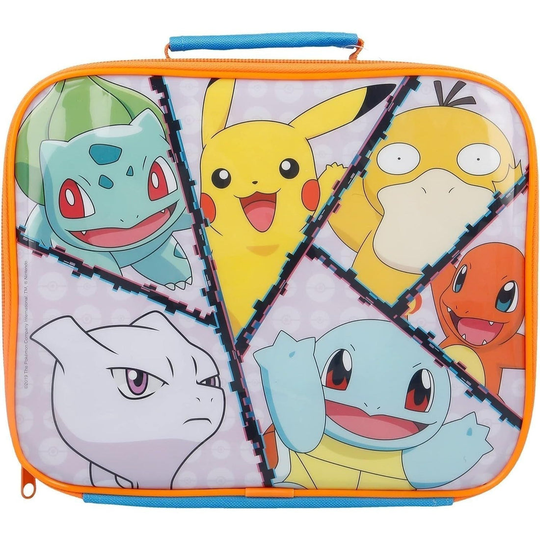 Borsa Termica Rettangolare Impermeabile Porta Pranzo Bambini con Manico - Gadget Scuola POKEMON