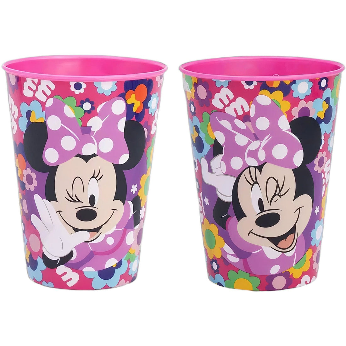 Set 2 Bicchieri per Bambini 260 ml in plastica Senza BPA Regalo per Ragazzi Topolina